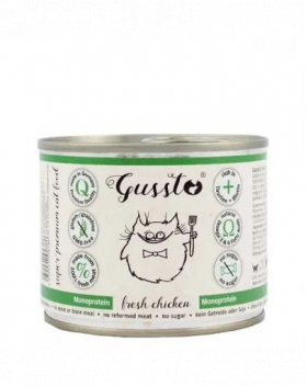 GUSSTO Cat Fresh Chicken CARNE PROASPĂTĂ DE PUI 200 g